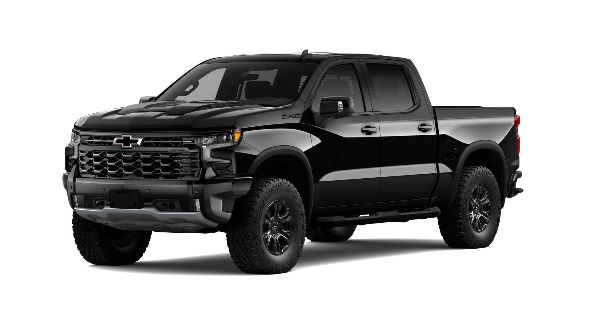 2026 Chevrolet Silverado 1500 ZR2 in Black — front three-quarter view