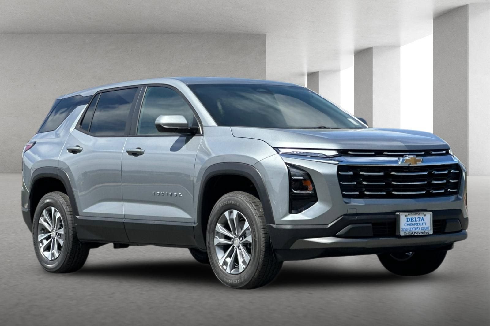 2026 Chevrolet Equinox LT in Sterling Gray Metallic — front three-quarter view